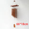 Hand-Crafted Bamboo Tubes Wind Chimes Hollow Tuned Music Natural Bamboo Win