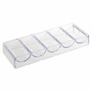 10pcs professional acrylic poker chips 100 chip trays (without cover)
