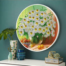 Daisy Mural Pink Tassels Special Shape DIY Diamond Painting Home Wall Decor