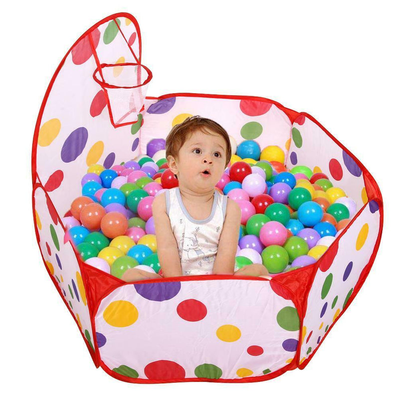 Baby Children Kids Outdoor Indoor Playing House Tent Pool+25pcs Ocean Balls
