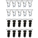 20/set White Black Women Garter Belt Straps High Stockings Suspenders Grips