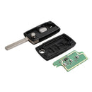 3 Buttons Complete Remote Car Flip Folding Key For Peugeot 307 407 308 607