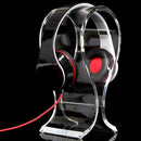 Clear Crystal Acrylic Headphone Stand Headset Desk Gift Rack Hanger Display I0F1