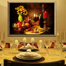 5D DIY Full Drill Diamond Painting Abundant Dinner Cross Stitch Embroidery