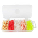150pcs Fishing Earthworm Soft Lures Bread Insects Baits Simulation Maggots Grubs