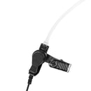 1 Pin Covert Acoustic Tube Earpiece Surveillance Headset With Ptt & Mic For
