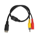M12 4Pin Aviation Head Male to RCA/DC Female CCTV Camera Adapter Cable (A) A