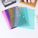 24X Assorted Colours A4 Plastic Document File Folder Pocket Wallet Envelope OZ
