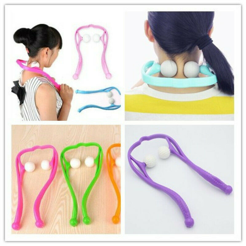 For Neck Back Shoulder Pain Massager Body Parts Roller Ball Self-massage t AMS