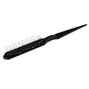 Air Cushion Hair Brush with Plastic Handle & Steel Teeth Rat Tail Detangling