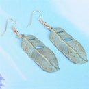 Retro Alloy Leaves Pendant Earrings Eardrop Earbob Jewelry Gift Newest M&E
