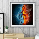 5D DIY Full Drill Diamond Painting Musical Note Cross Stitch Embroidery Kit A