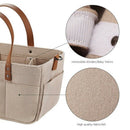 Baby Diaper Caddy Organizer - Baby Shower Basket Portable Nursery Storage B