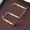 4Pcs Violin Chin Rest Chinrest Plated Clamp Screw Nickel Violin Musical Ins