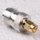 Metal N Female jack to SMA Female plug straight RF connector adapter  JR