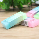 Soft Durable Flexible Cube Colored Pencil Rubber Erasers For School Kids 1pc