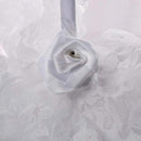 Wedding flower girl flower basket lace decorative ribbon flower bride flowe