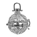 2Set Brass Siilver Beads Cage Pendant Beads DIY Women Girls Fashion Jewelry