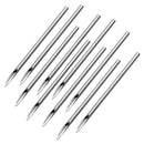 10x Stainless Body Piercing Needles 16G for Lip Nipple Nose Body Art Tool