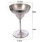 Stainless Steel Wine Glass Goblets Champagne Cocktail Glasses Whiskey Cup