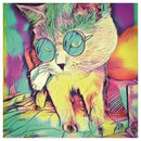 Cat in Glasses DIY Round Diamond Painting Embroidery Kits Needlework Set