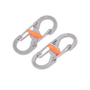 8 Word Buckle Locking Carabiner Anti-lost Keychain Outdoor Camping Equipment ME
