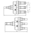 MC4 3T Branches Parallel Connect Solar Panel Cable Photovoltaic Connectors New