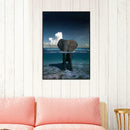 5D DIY Full Drill Diamond Painting Elephant Cross Stitch Embroidery Mosaic