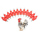 50 Pcs Water Cups Nipple Chicken Drinkers Waterer 360 Angle Poultry Supplie