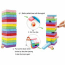 Wooden Stacking Board Games Building Blocks for Kids - 48 Pieces