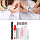 15 Pieces Sewing Gauge Seam Rippers Kit, with Pins Gauge Heat Erasable Pen