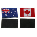 2Pcs EMBROIDERED Australia & Canada FLAG PATCH  Badge
