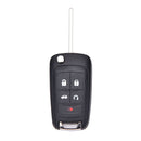 5 Button Flip Folding Key Shell Remote Case Fob For CHEVROLET Camaro Volt 3c