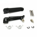 2Pcs Black Front Rear Foot