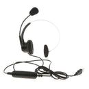 Computer USB Headset Over-The-Head Headphone With Noise Cancelling Mic