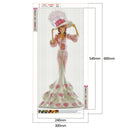 DIY Full Round Diamond Painting Dress Lady Handmade Picture Crafts (A1708)
