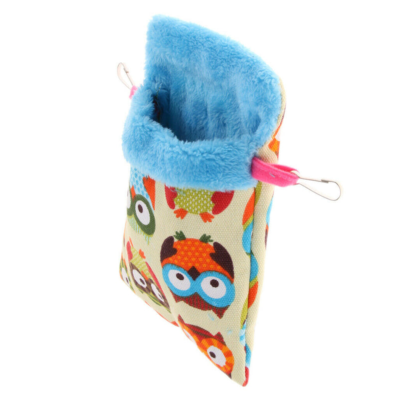 Small Animals Hamster Winter Warm Plush Pouch Sleeping Bed Hammock Owl 1
