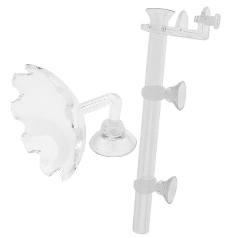 Aqua Aquarium Fish Tank Shrimp Feeder Tray Container Bowl + 20cm Feeder Tube