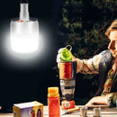 Solar Power Shed Light Bulb 24 LED Portable Hanging Hook Tent Camping Lamp