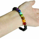 7 Chakra Healing Beads Bracelet Natural Lava Stone Diffuser Jewelr Bracelet I2O1