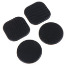 2Pcs Black square car accessories water cup slot non-slip carbon fiber look m 3C