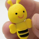 4Pcs/Set Cute Little Bee Design Rubber Pencil Eraser Office Stationery Stud C3O5