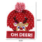 Colorful LED Light Christmas Hat Snowman Luminous Knitted Cap Beanie (B) A#S