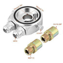 M20 X 1.5 10An Inlet Outlet Oil Filter Cooler Relocate Adapter Sandwich Pla M2N3
