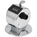 5X(Round Base 4 Digit Manual Hand Tally Mechanical Palm Click Counter K9Y8)