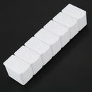 White rectangular hard plastic drug box pill box box 7 days O5W9