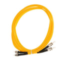 3 Meter Single Mode Dual Core Fiber Optic Drop Wire Cables ST to ST Yellow