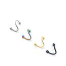 4X Stainless Steel Flexo Twist Helix Cartilage Lip Nose Ring Earring Piercing ZO