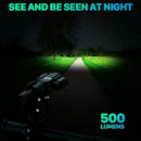 USB Rechargeable LED Bike Bicycle Front Headlight and Rear Tail Light Set Bright