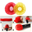 200pcs/Pack Disposable Microphone Cover Handheld Mic Covers Yellow+Red